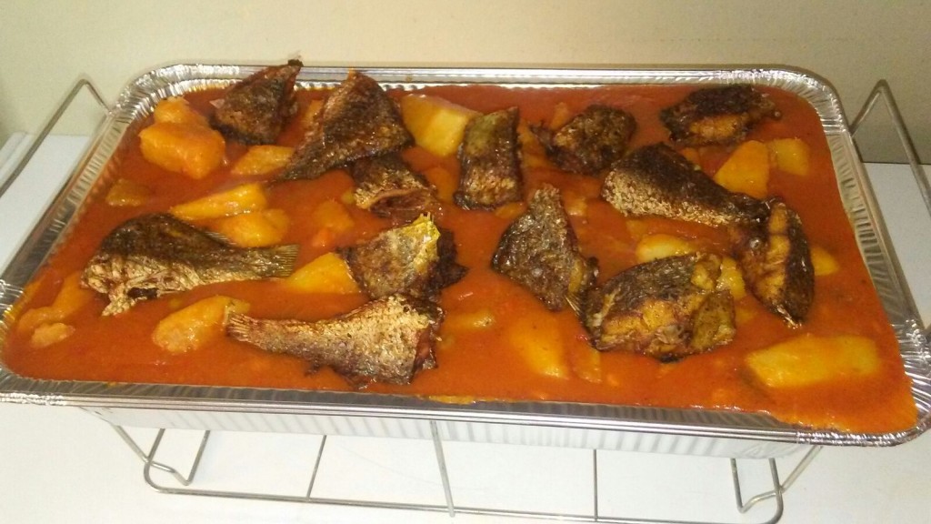 Yam Porridge (Asaro) with Fried Fish